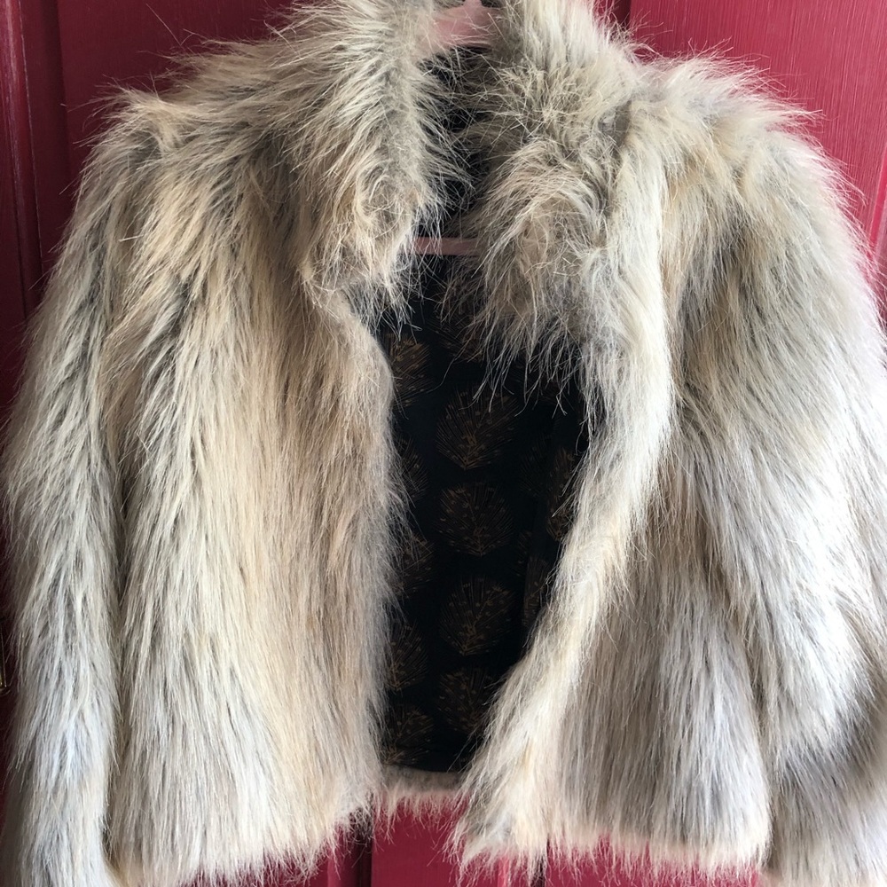 Faux fur coat